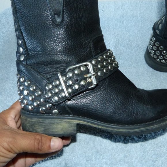 STEVE MADDEN FRAANKIE STUDDED ANKLE BOOTS SZ 6M. $$$ 32.00 SALE - Picture 3 of 9